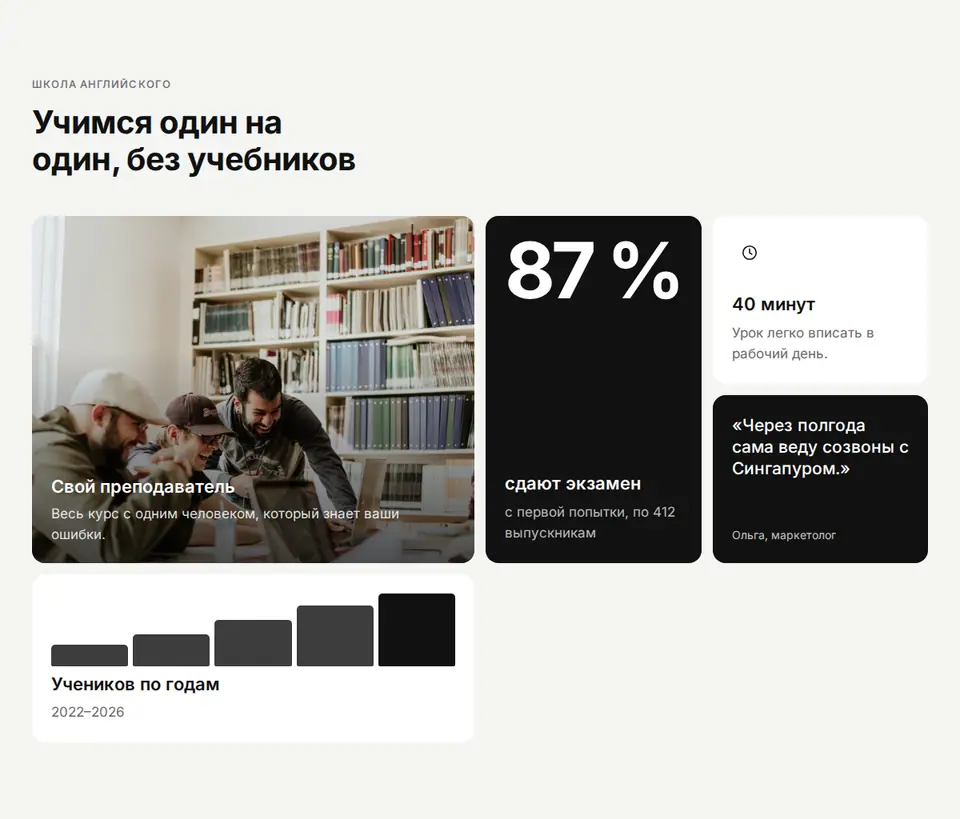 Блок Woove Select «Бенто на подложке»