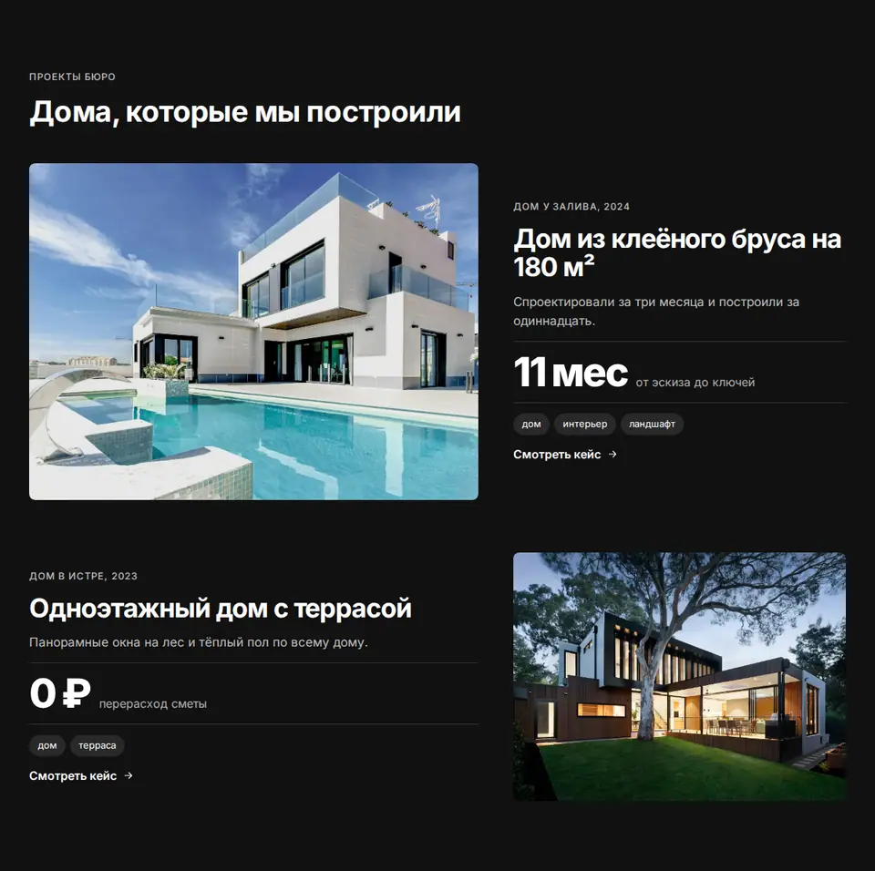 Блок Woove Select «Кейсы на тёмном»