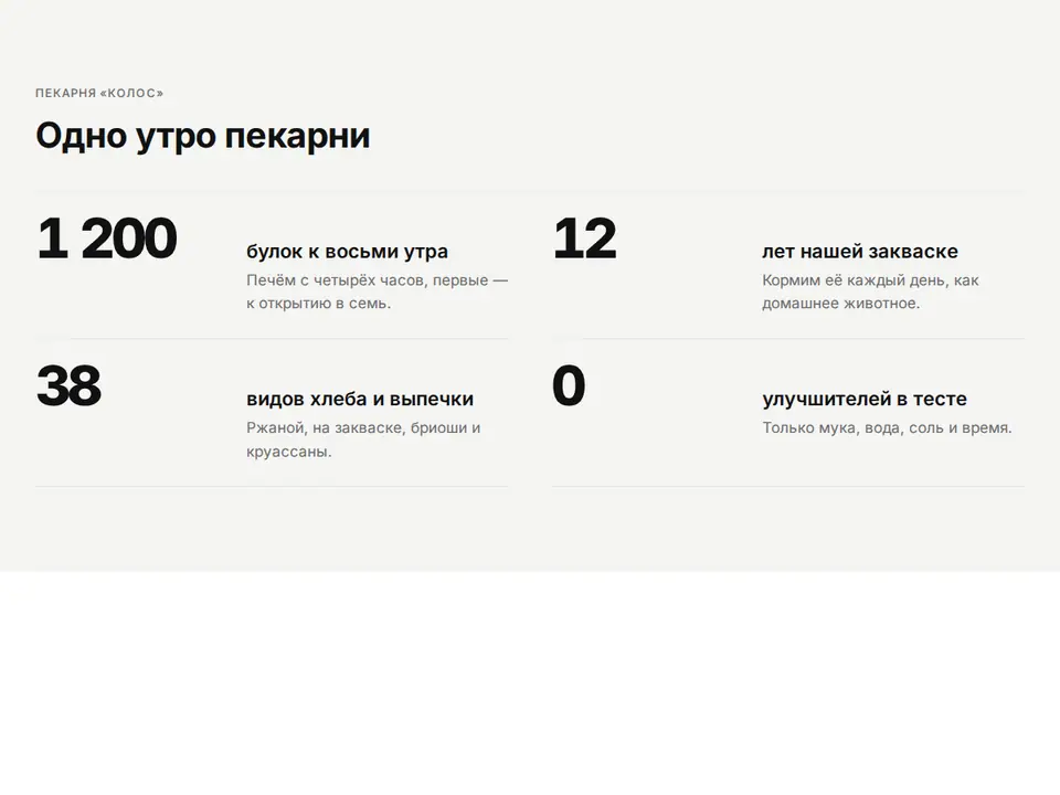 Блок Woove Select «Цифры строками на подложке»