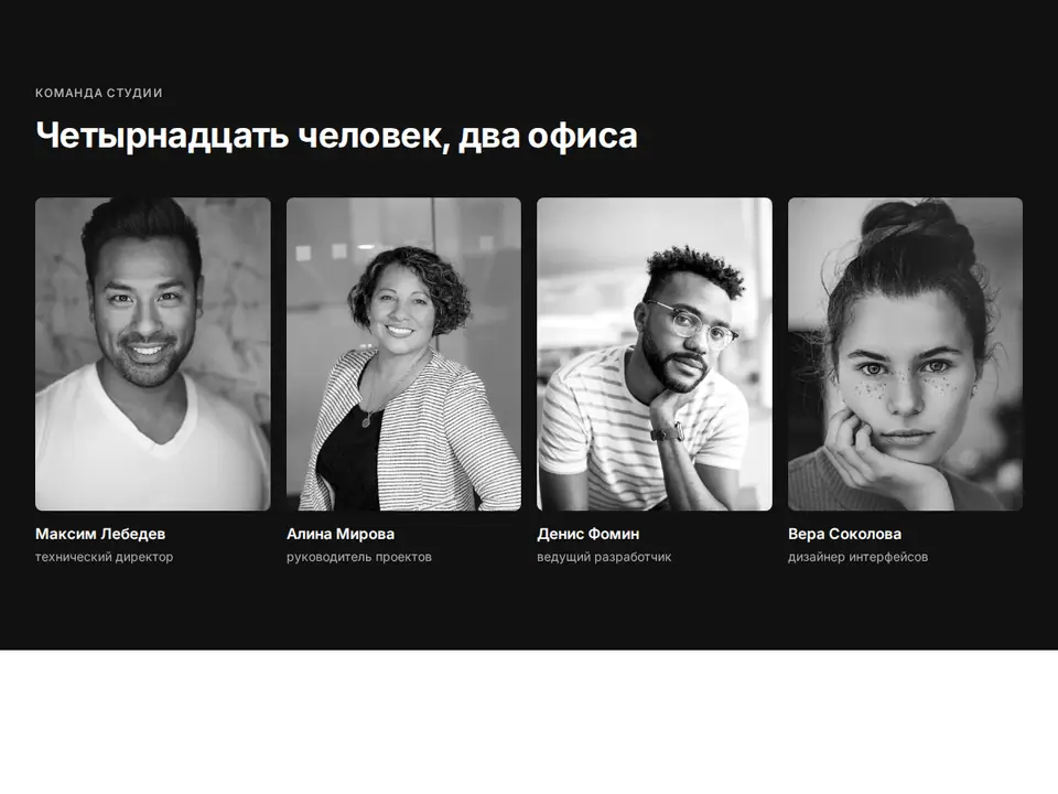 Блок Woove Select «Портреты на тёмном»